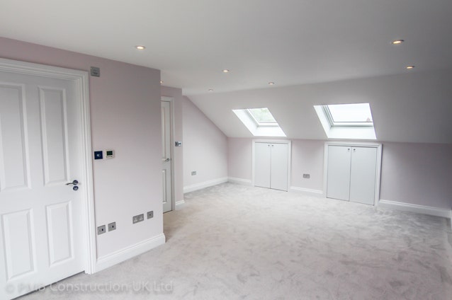 two velux GGL windows in loft bedroom